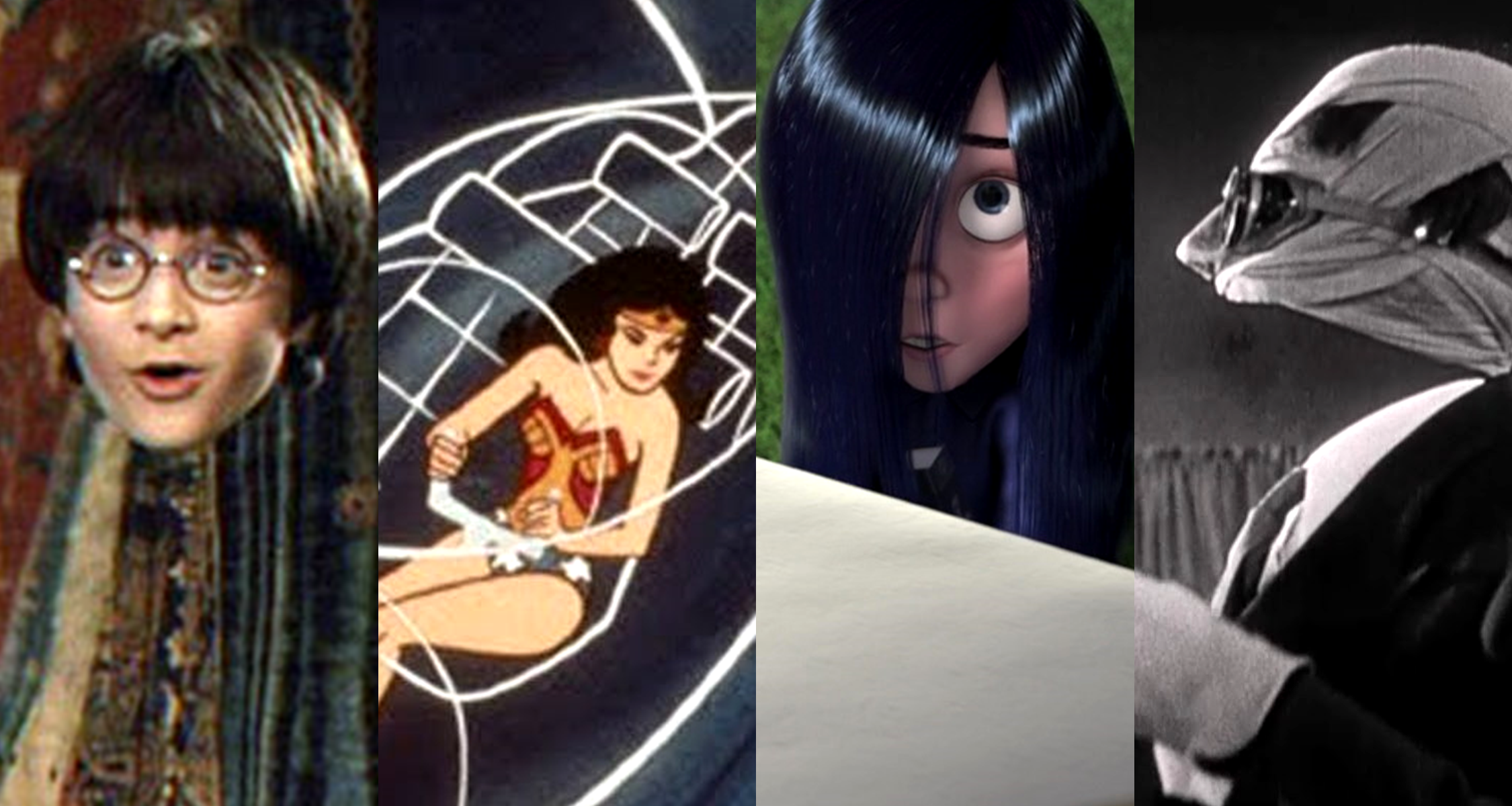 Harry Potter Invisibility Cloak / Wonder Woman's Invisible Plane / Violet Parr / The Invisible Man